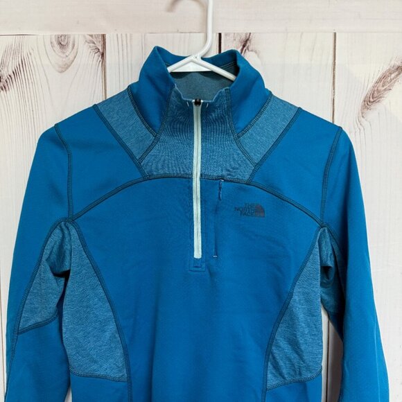 The North Face Ventana FlashDry 1/4 Zip Women’s Medium Blue GUC - Picture 2 of 10